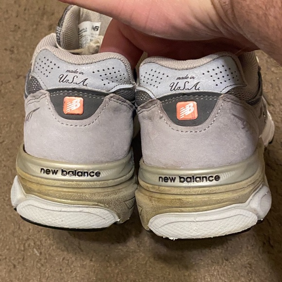 Womens New Balance 990 v3 Grey White Made in USA Size 10.5 W990GL3 - Picture 4 of 6